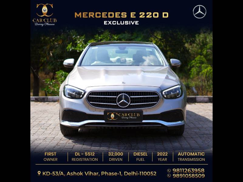 Mercedes Benz E Class E 220d Exclusive