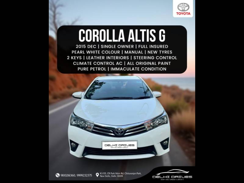 Toyota Corolla Altis 1.8G