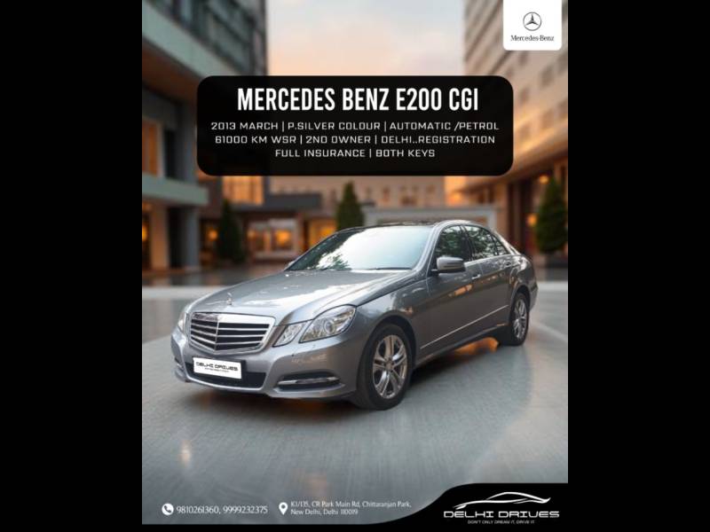 Mercedes Benz E Class E200 CGI Blue Efficiency
