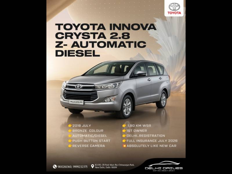 Toyota Innova Crysta 2.8 ZX AT 7 STR