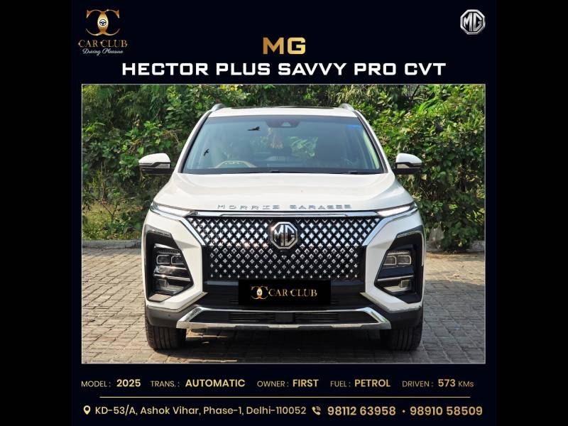 Morris Garage Hector Plus Savvy Pro 1.5 Turbo Petrol CVT 7 STR Dual Tone