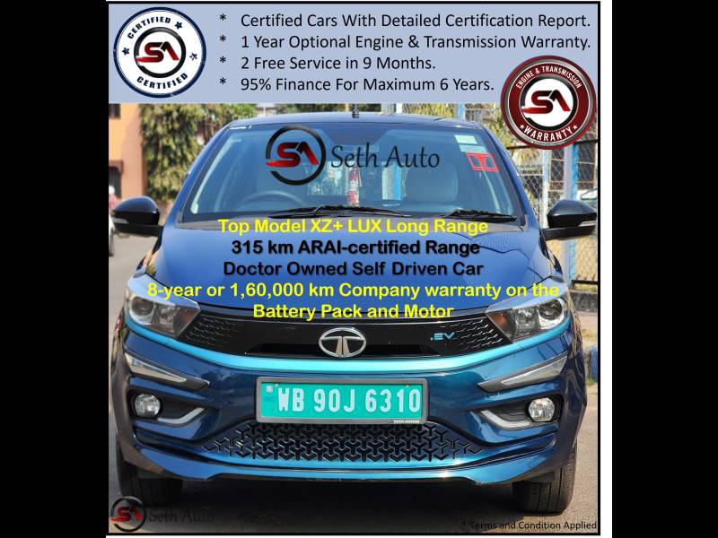 Tata Tiago EV XZ Plus Tech LUX Long Range Fast Charger