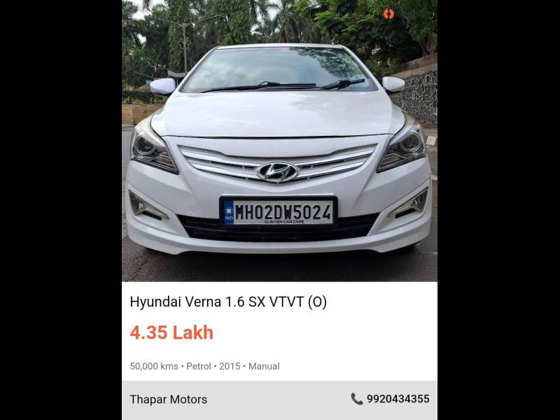 Hyundai Verna Fluidic 1.6 VTVT SX Opt