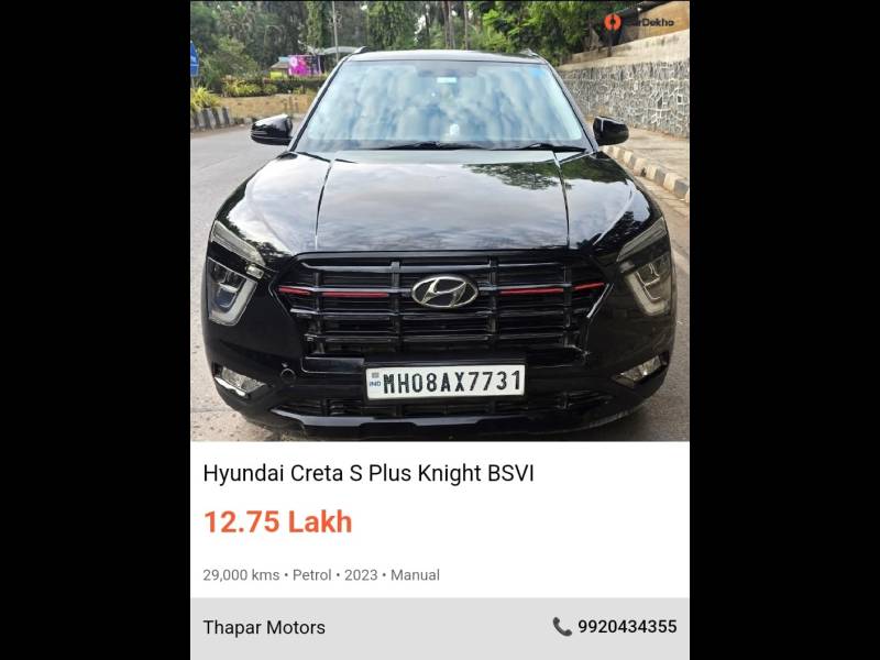 Hyundai Creta S Plus 1.5 Petrol Knight Dual Tone