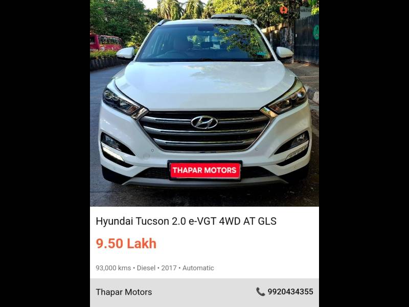 Hyundai Tucson 4WD AT GLS Diesel
