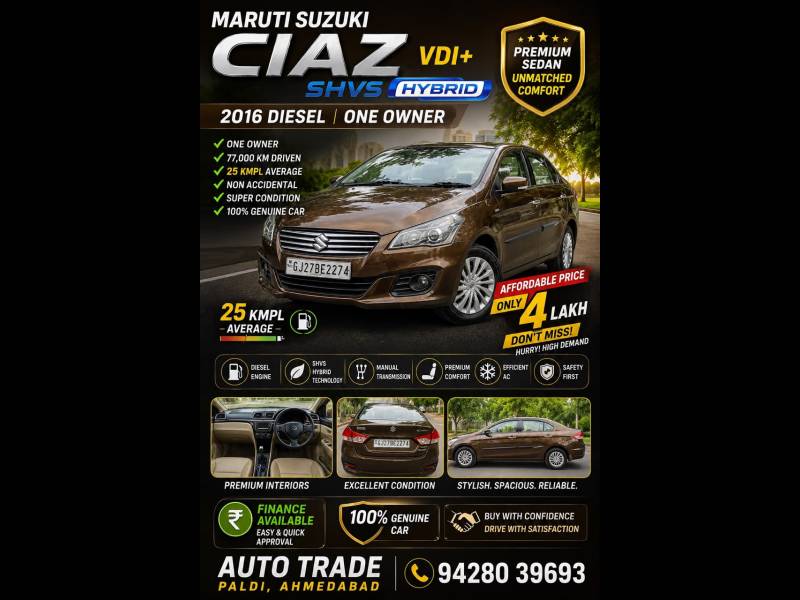 Maruti Suzuki Ciaz VDi+ SHVS