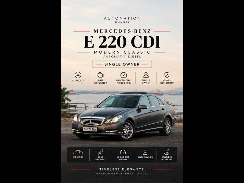 Mercedes Benz E Class E220 CDI Blue Efficiency