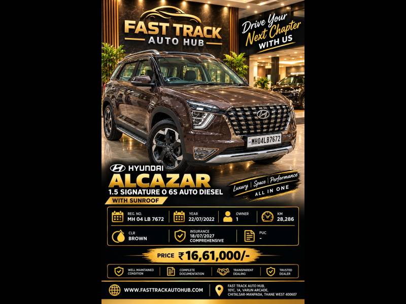 Hyundai Alcazar Signature (O) 6 STR 1.5 Diesel AT
